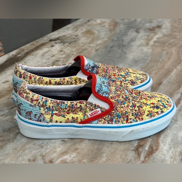 Unisex VANS Where’s Waldo? Slip on Sneakers- Size Women’s 7 - Picture 6 of 11